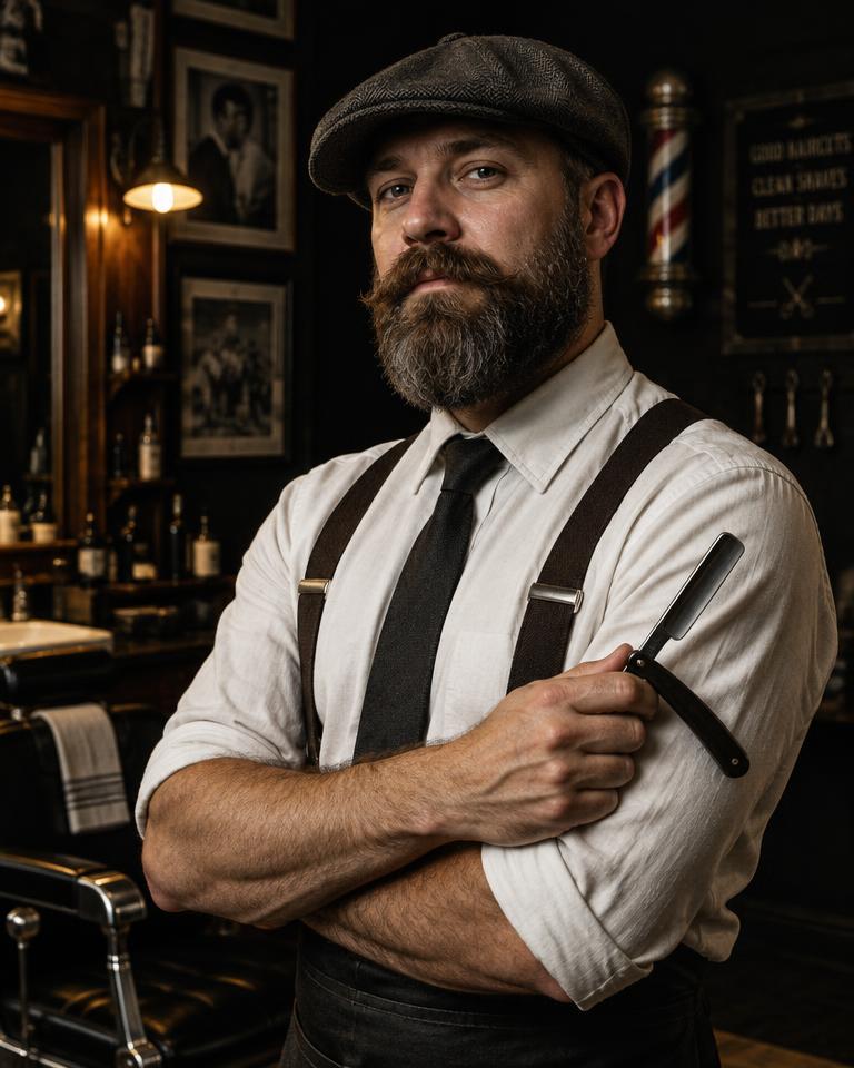 Jack Whitman, barber